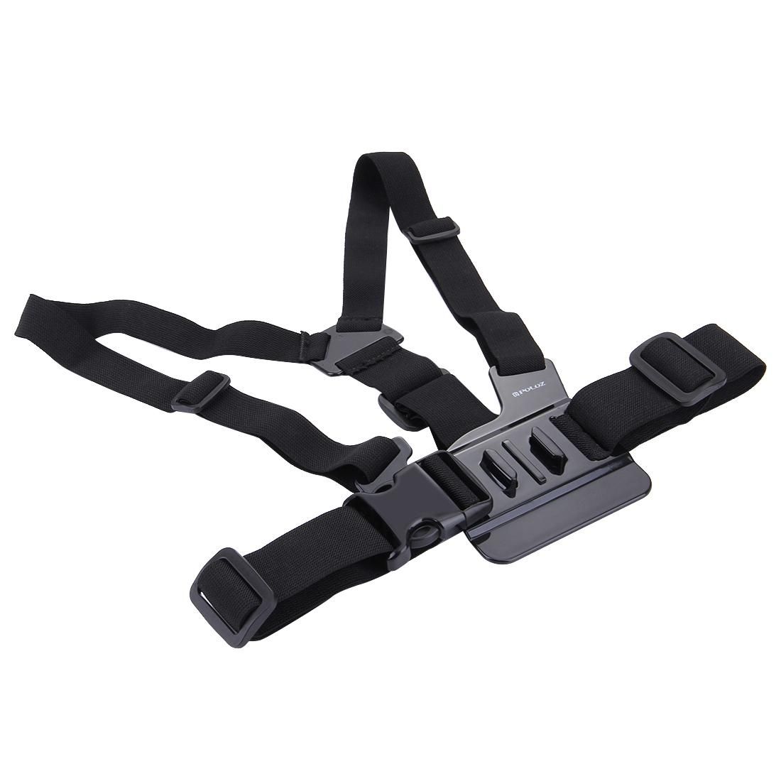 PULUZ Adjustable Body Mount Belt Chest Strap with J Hook Mount & Long Screw for GoPro HERO9 Black / HERO8 Black / HERO7 /6 /5 /5 Session /4 Session /4 /3+ /3 /2 /1, Xiaoyi and Other Action Cameras (Style2)