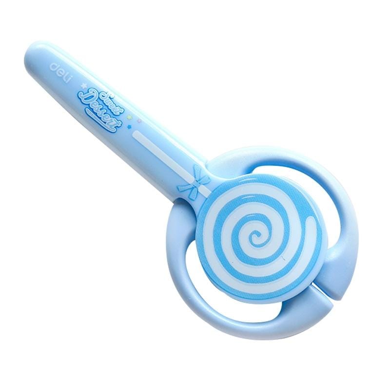 Sweet Lollipop Portable Scissors Home Furnishing Tool DIY School Office Supplies (Blue)