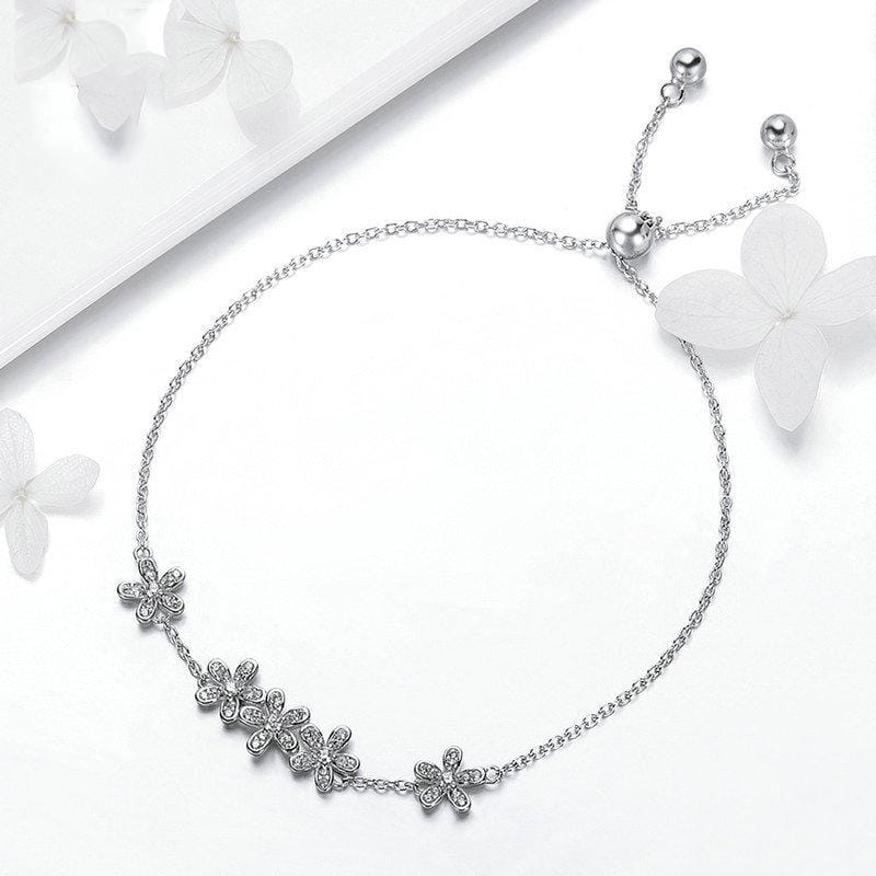 S925 Daisy Lady Sterling Silver Bracelet