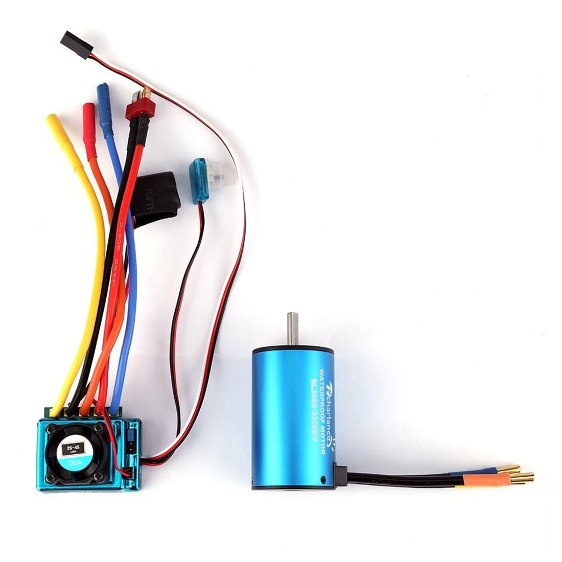 60A 3650 3900kv Waterproof Remote Control Car Motor Electronic Speed Controller ESC Accessories