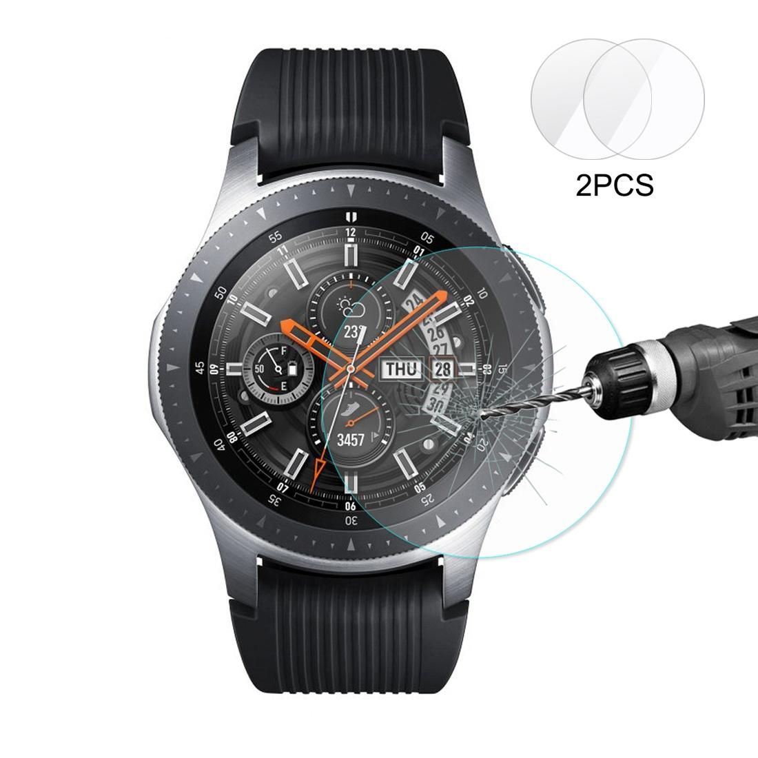 ENKAY Hat-Prince 0.2mm 9H 2.15D Curved Edge Tempered Glass Film for Galaxy Watch 46mm (Style2)