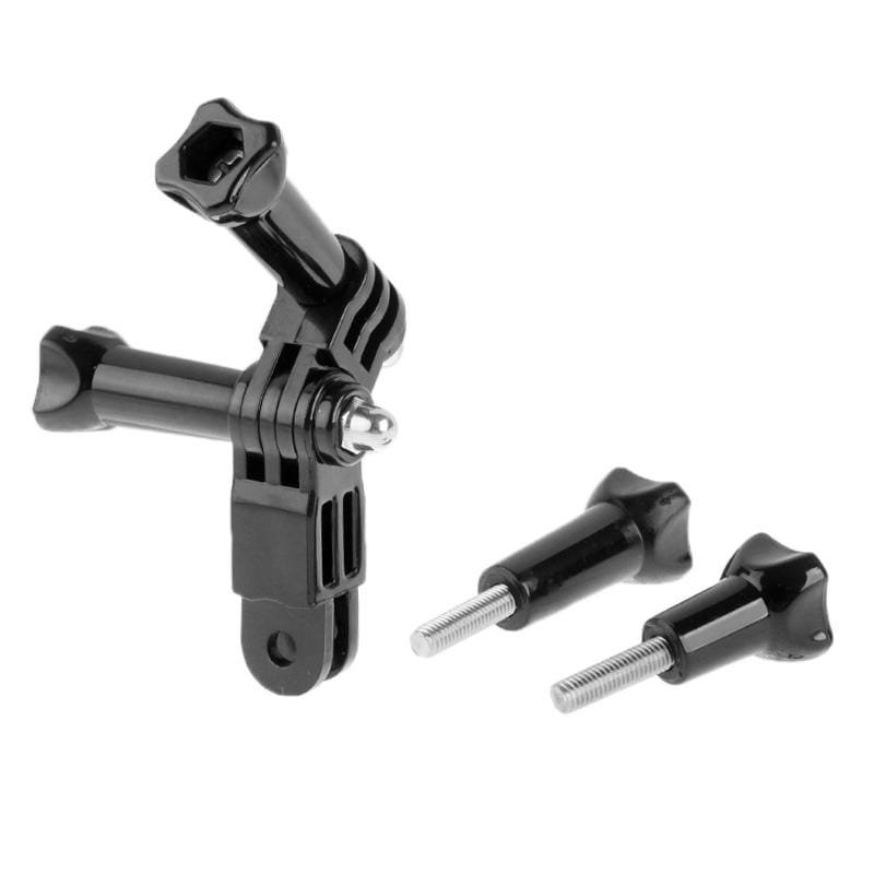ST-05 Three-way Pivot Arm Assembly Extension & 4 Thumb Knobs for GoPro  NEW HERO /HERO6   /5 /5 Session /4 Session /4 /3+ /3 /2 /1, Xiaoyi and Other Action Cameras (Black)