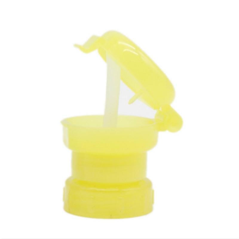 Children Portable Bottled Drinks Anti-overflow Anti-squash Replacement Straw Cap (Yellow)