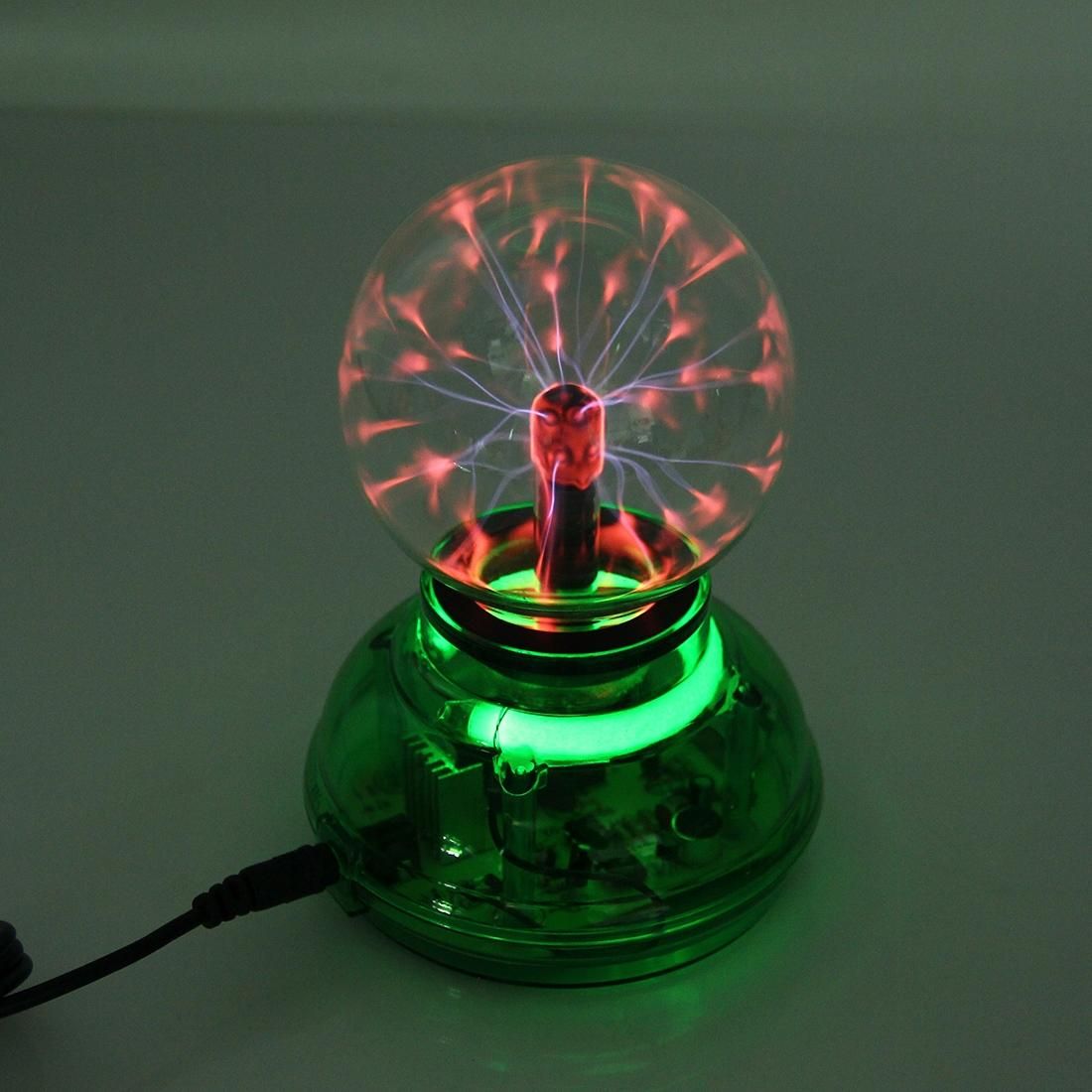 Car Auto Plasma Magic Ball Sphere Lightening Lamp with Hand-Touching Changing Pattern Model (Green)