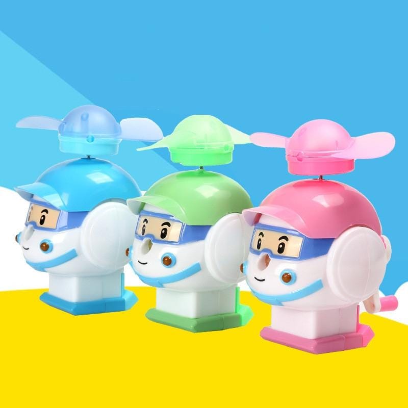 Cute Little Airplane Shape Pencil Sharpener Fan (Green)