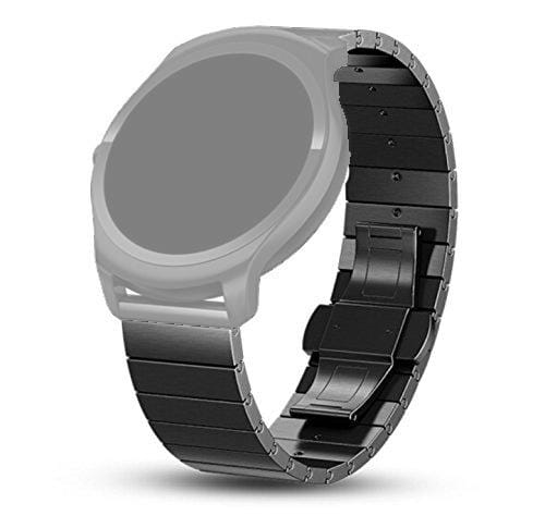 22mm For Huawei Watch GT2e / GT2 46mm A Butterfly Clasp Stainless Steel Strap (Black)