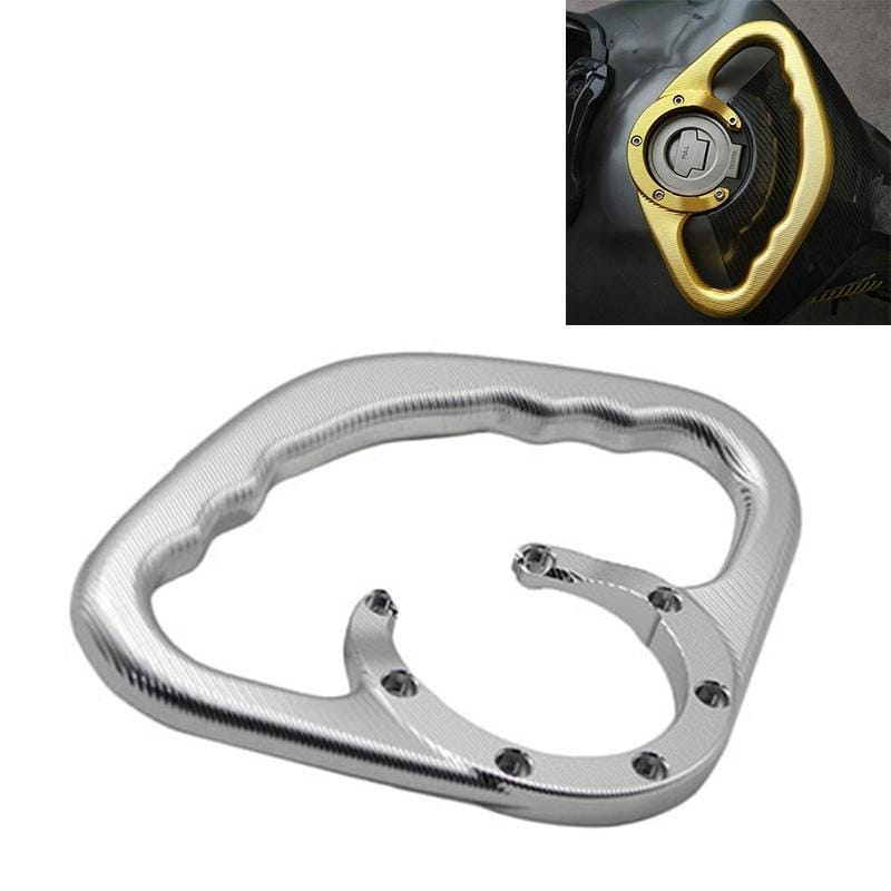 MT07 Modified CNC Fuel Tank Handrail MT09 Universal Fuel Tank Cap Handrail for Yamaha Series (White)