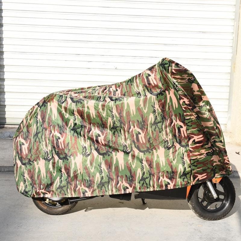 190T Polyester Taffeta All Season Waterproof Sun Motorcycle Mountain Bike Cover Dust & Anti-UV Outdoor Camouflage Bicycle Protector, Size: S (Style1)