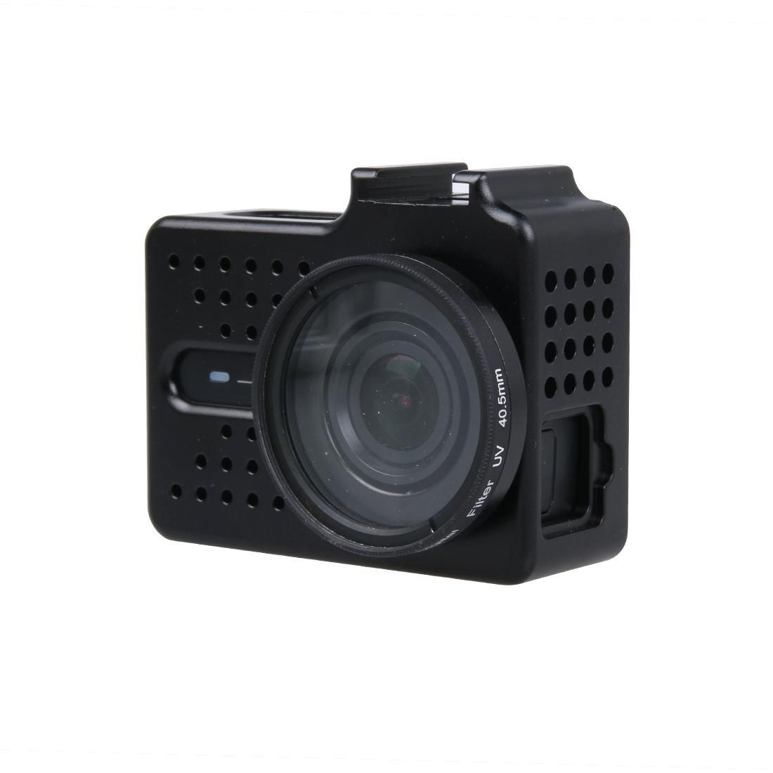 CNC Aluminum Alloy Housing Protective Case with UV Filter & Lens Protective Cap for Xiaomi Xiaoyi Yi II 4K Sport Action Camera (Silver)
