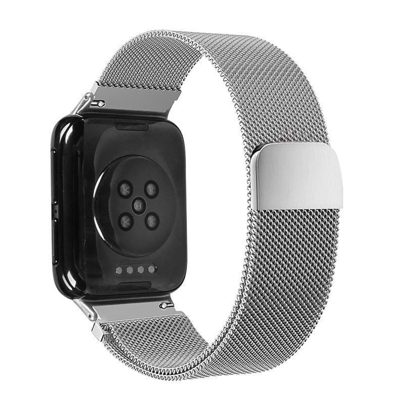 For OPPO Watch 46MM Smart Watch Milanese Stainless Steel Metal Strap (Silver)