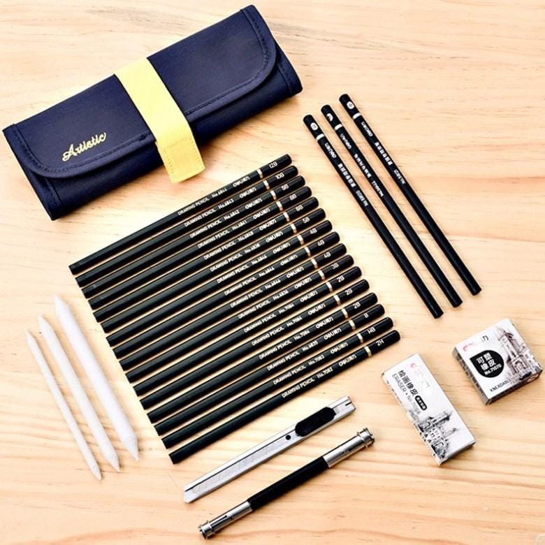 27 In 1 Sketch Pencil Set Painting Tools Art Supplies For Students
