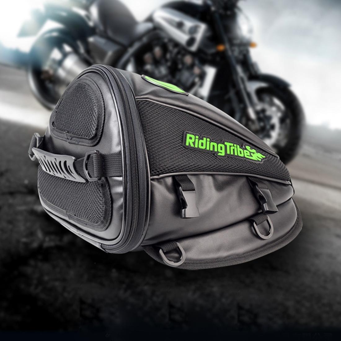 G-XZ-017 Multi-functional Motorcycle Tail Bag Microfiber Leather Rear Seat Bag