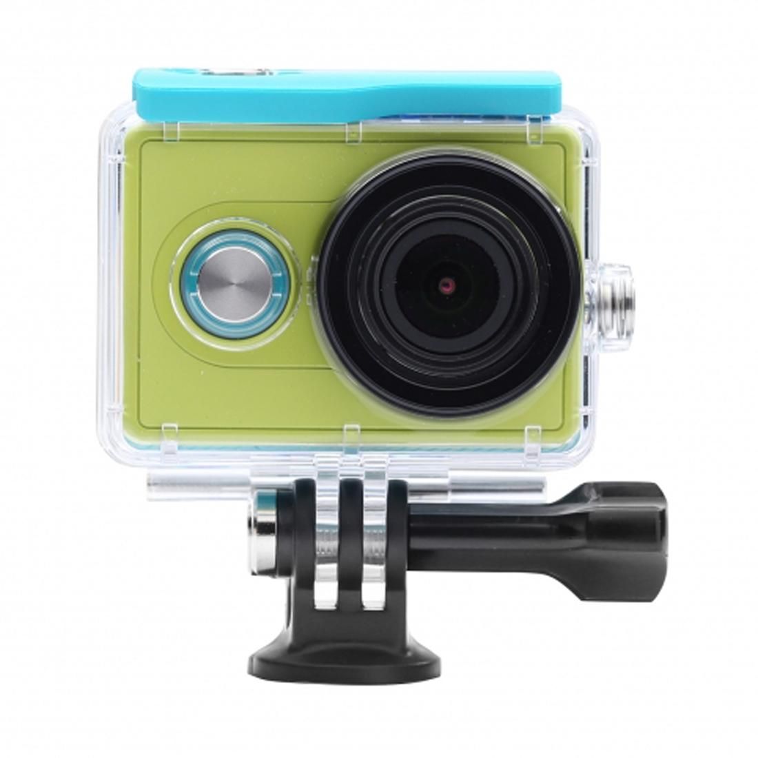 Original Waterproof Cap Case Covers Diving 40M Protective Housing for Xiaomi Yi Xiaoyi Sport Action Camera (White)