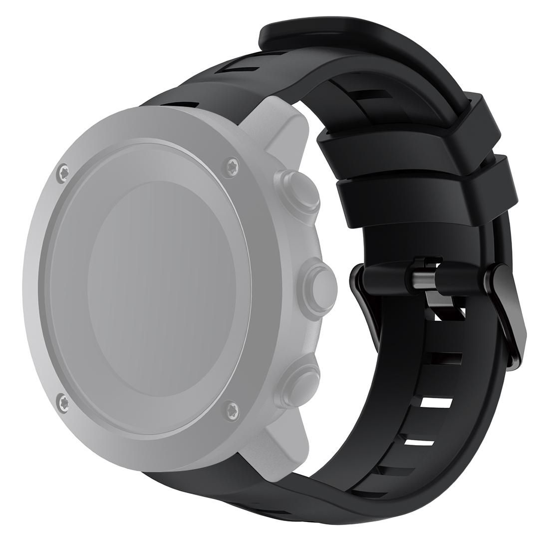 For Suunto Ambit3 Vertical Silicone Watch Bands, Width: 24mm (White)