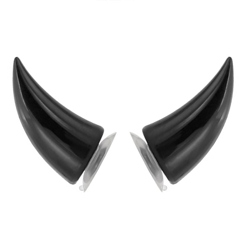 2 PCS Motorcycle Helmet Devil Decoration Motorbike Helmet Suction Cups Horns Decoration Headwear Sucker (Fluorescent Green)