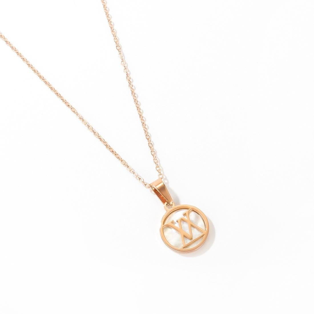 OPK 1674 Geometric Necklace Pendant Clavicle Chain Ladies Titanium Steel Necklace