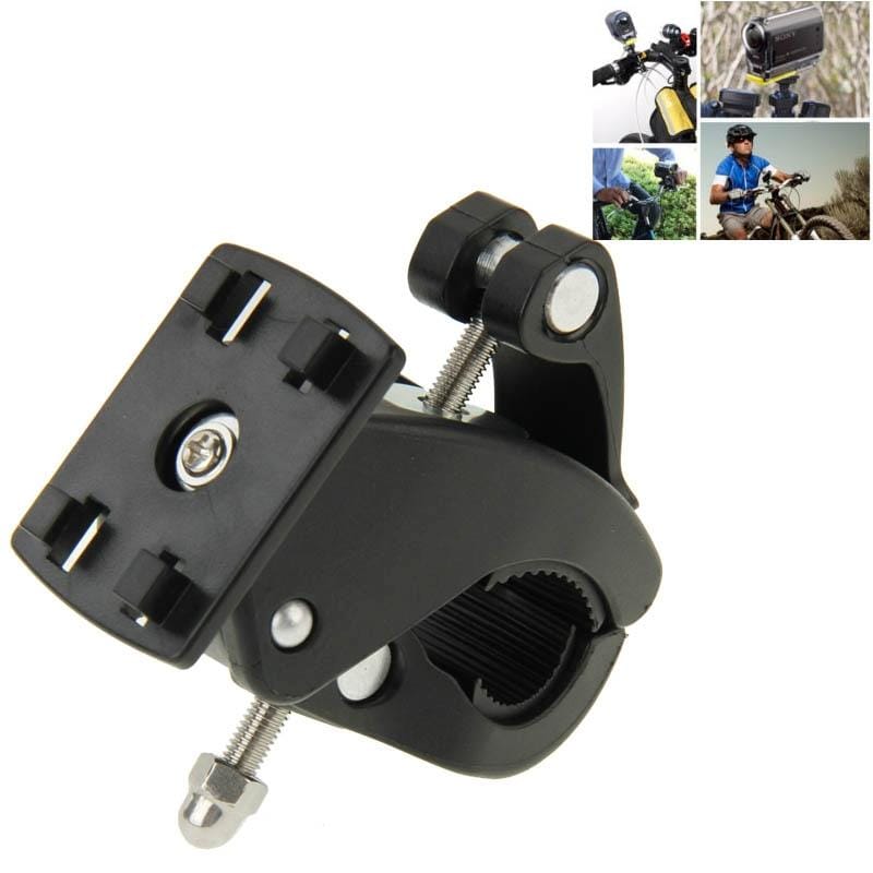 Bicycle Motorcycle Holder Handlebar Mount for GoPro  NEW HERO /HERO6   /5 /5 Session /4 Session /4 /3+ /3 /2 /1, Xiaoyi and Other Action Cameras (Black)