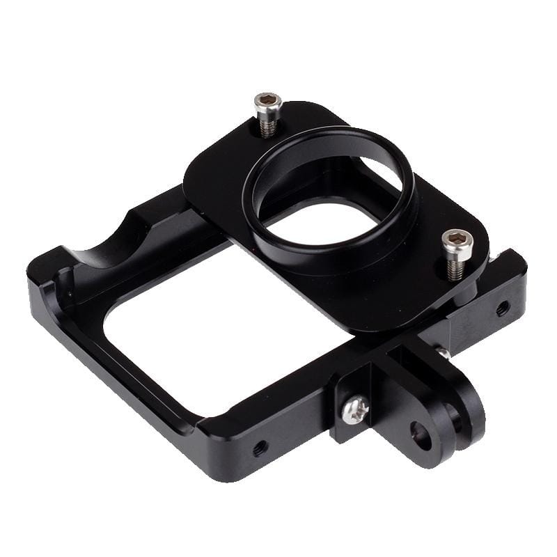 XM40 Lightweight CNC Aluminum Frame Mount Housing with Aluminum Lens Cover for XiaoMi Xiaoyi Sport Camera (Red)