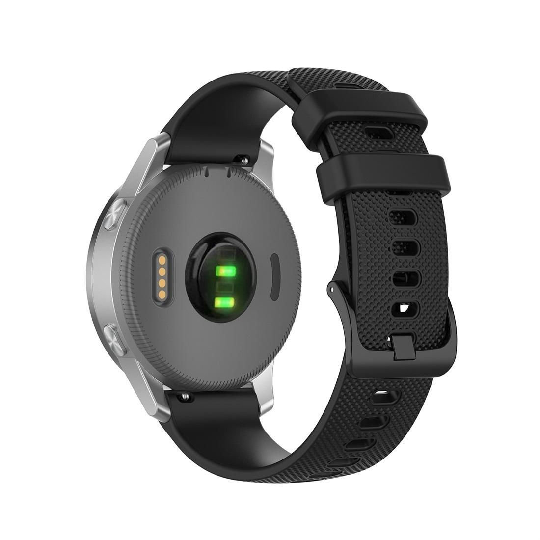 For Garmin Silicone Smart Watch Replacement Strap Wristband, Size:22mm Universal (Black)