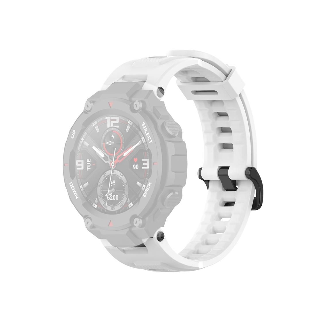 For Huami Amazfit T-Rex A1918 Tyrannosaurus Silicone Watch Strap (White)