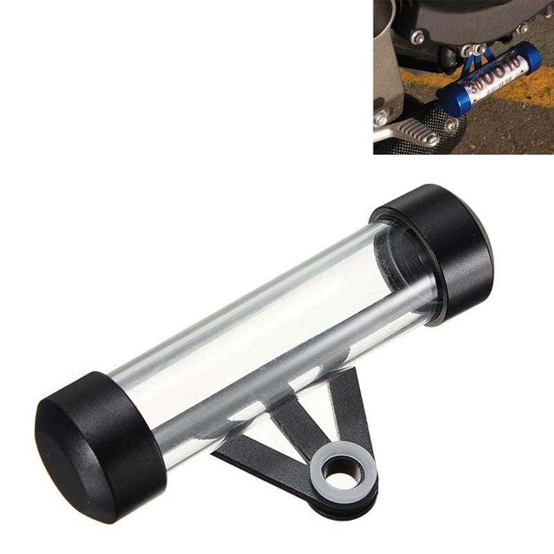 MP1001 Motorcycle Paper Car License Plate Placement Tube Waterproof Motorcycle Tax Tube Cylindrical Disc Paper Holder Air Vehicle License Plate Frame for Motorcycles (Black)
