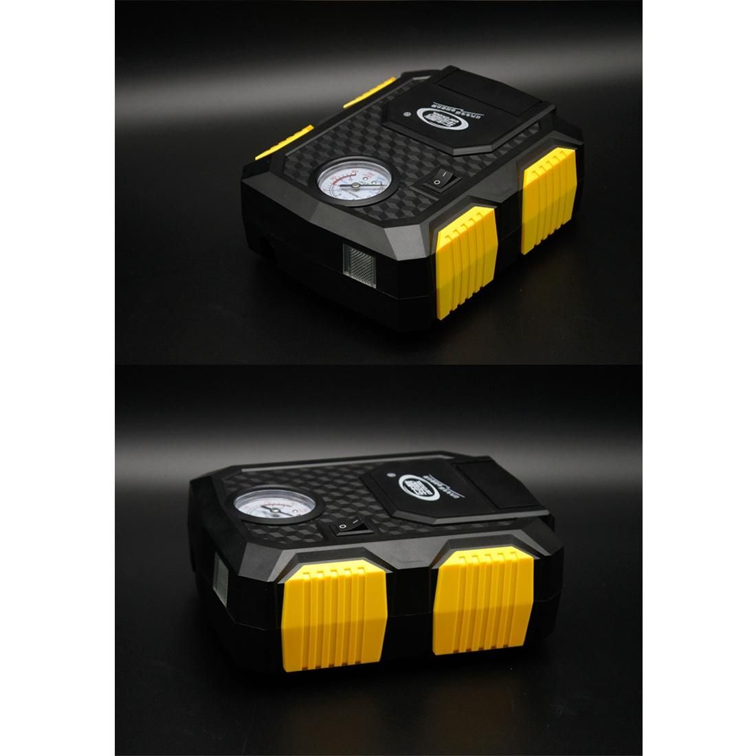 12V 10A Air Pump with Digital Gauge and LED Light, Portable Tire Inflator Compressor for 19 Cylinder Car