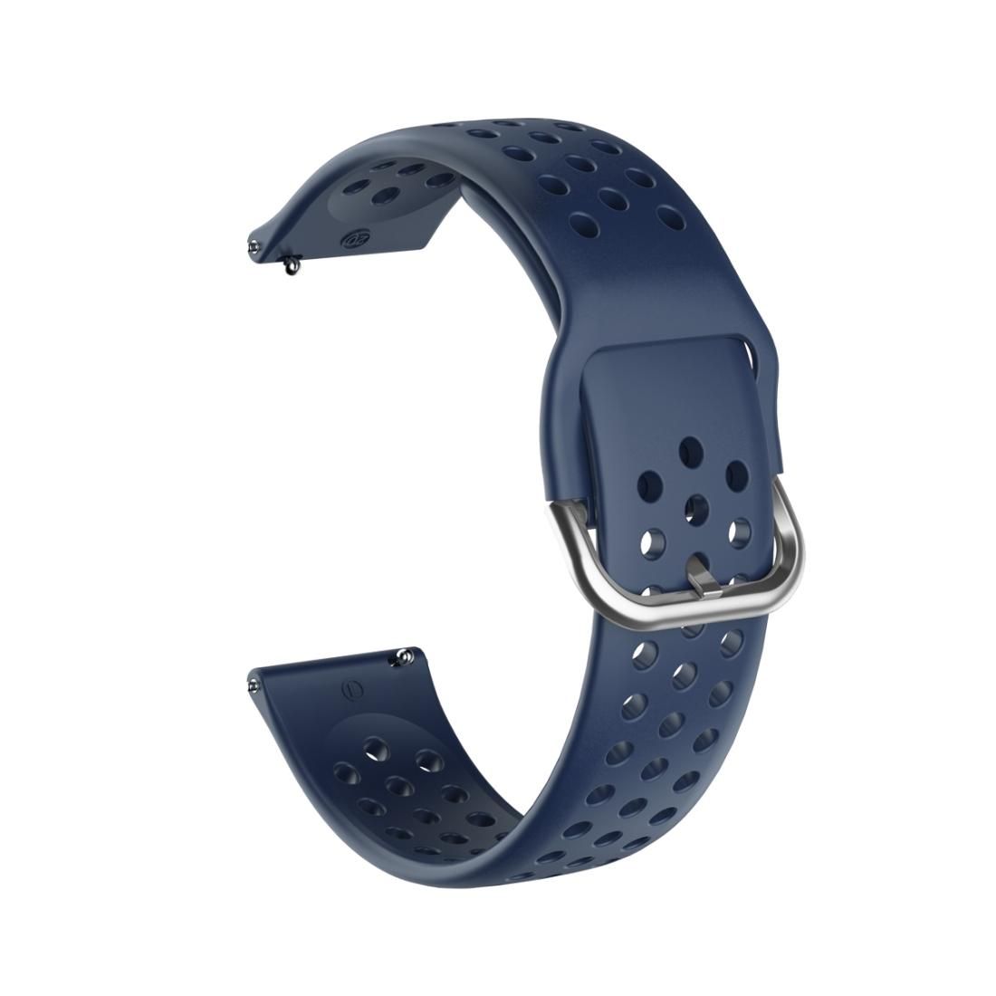 22mm For Huawei watch GT2e/GT/GT2 46MM Breathable Porous Strap with Inner Buckle (Midnight blue)