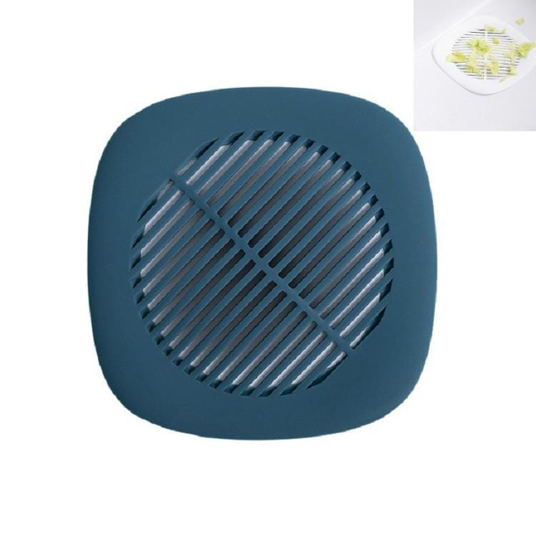 Square Sink Filter Bathroom Anti-hair Toilet Floor Drain Cover Home Kitchen Sewer Pool Filter (Dark Blue)