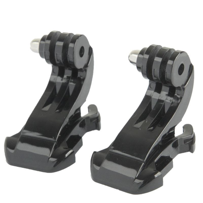 2x set Liquc Black Vertical Surface J-Hook Buckle Mount for GoPro  NEW HERO /HERO6   /5 /5 Session /4 Session /4 /3+ /3 /2 /1, Xiaoyi and Other Action Cameras (Black)