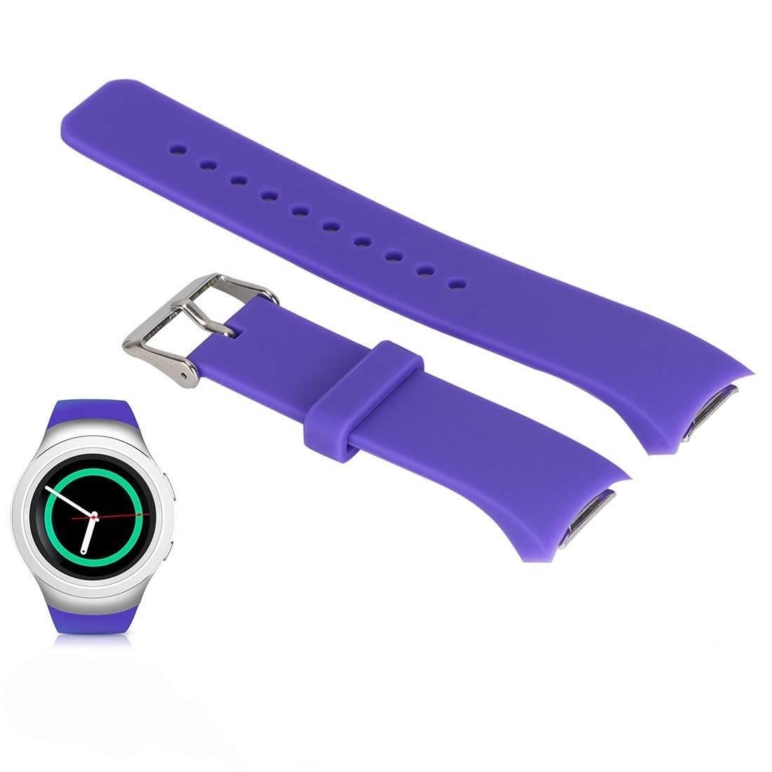 Solid Color Wrist Strap Watch Band for Galaxy Gear S2 R720 (Purple)