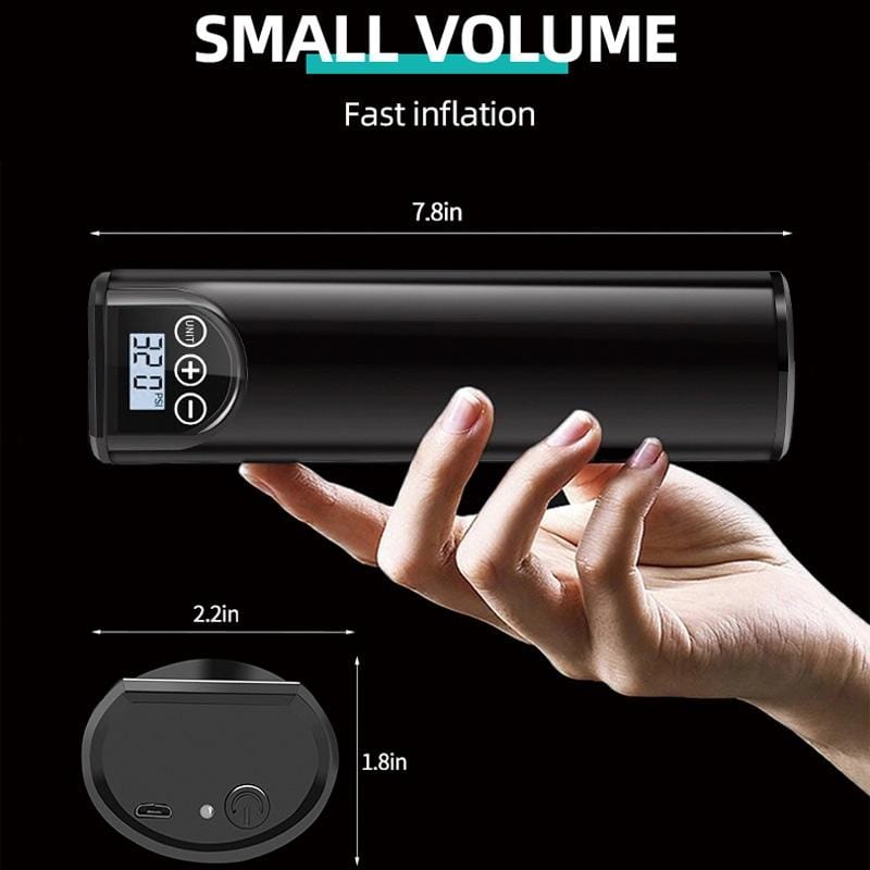 Car Portable Multifunctional Air Pump 12V Smart Wireless Inflatable Pump (Black)