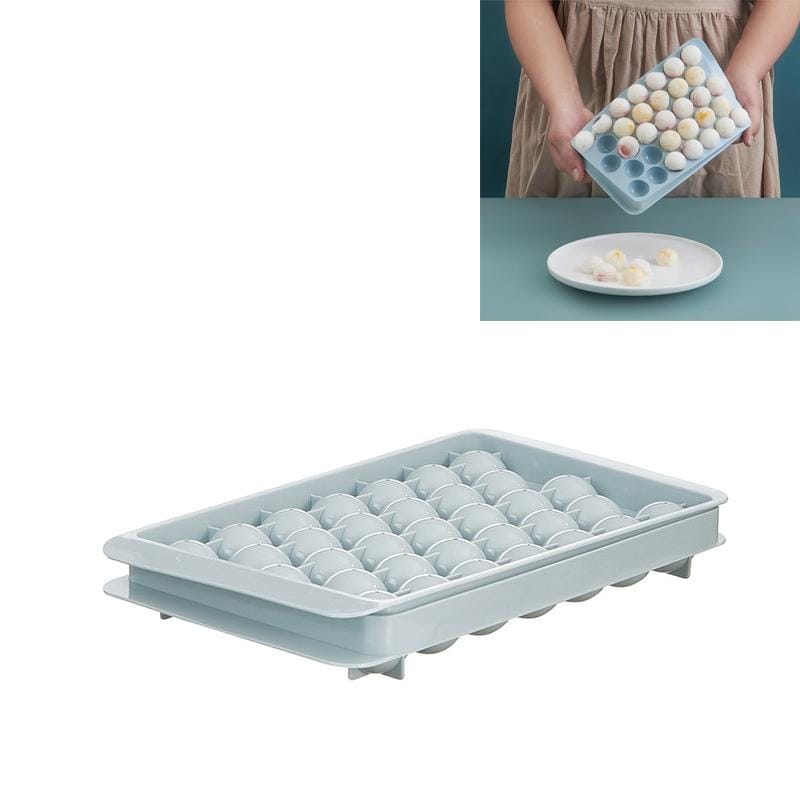 Creative Home Refrigerator Ice Box Ice Lattice Spherical Ice Cube Mould (White)