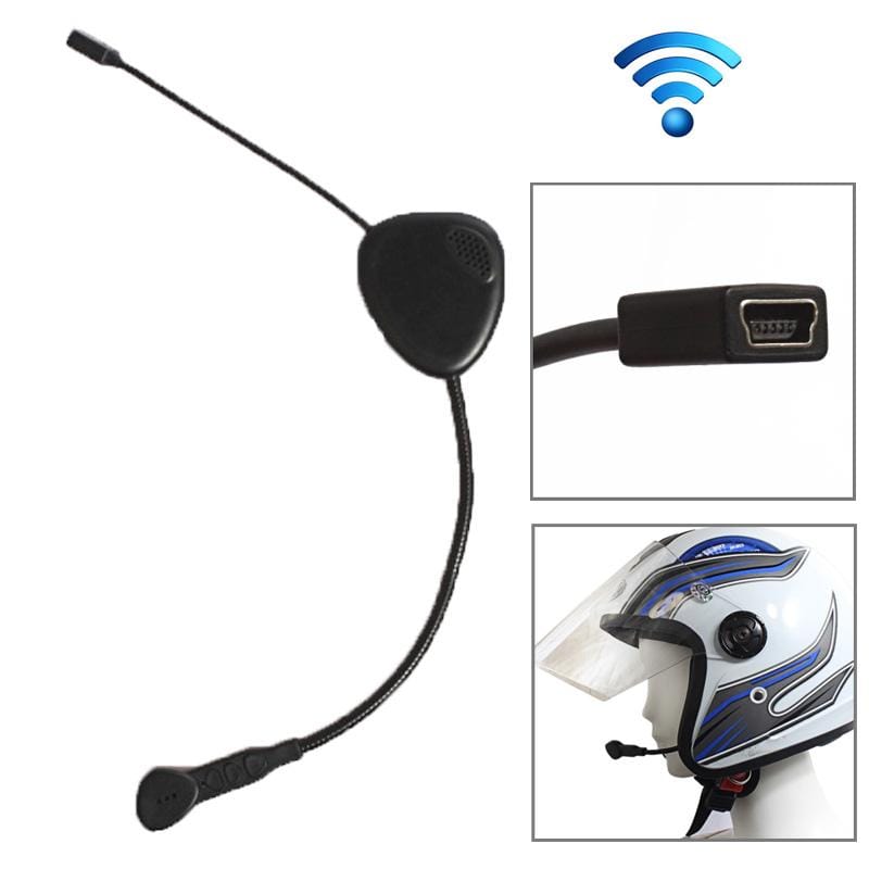 Mono Bluetooth V3.0 Headset for Motorbike Motorcycle Rider Helmet (Black)