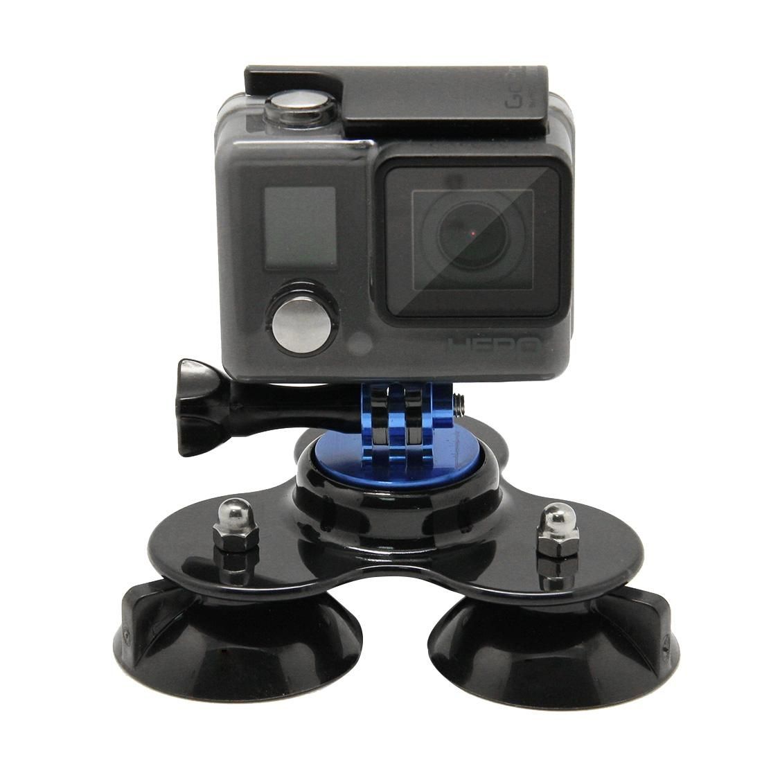Coyote Style Suction Cup + Tripod Mount + Handle Screw for GoPro HERO9 Black /HERO8 Black /7 /6/ 5 /5 Session /4 /3+ /3 /2 /1, Xiaoyi and Other Action Cameras (Dark Blue)