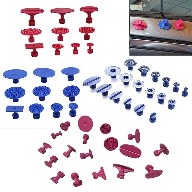 56 PCS Auto PDR Plastic Ding Glue Tabs Paintless Dent Removal Car Repair Tools Kits Glue Puller Sets Tabs PDR Tools