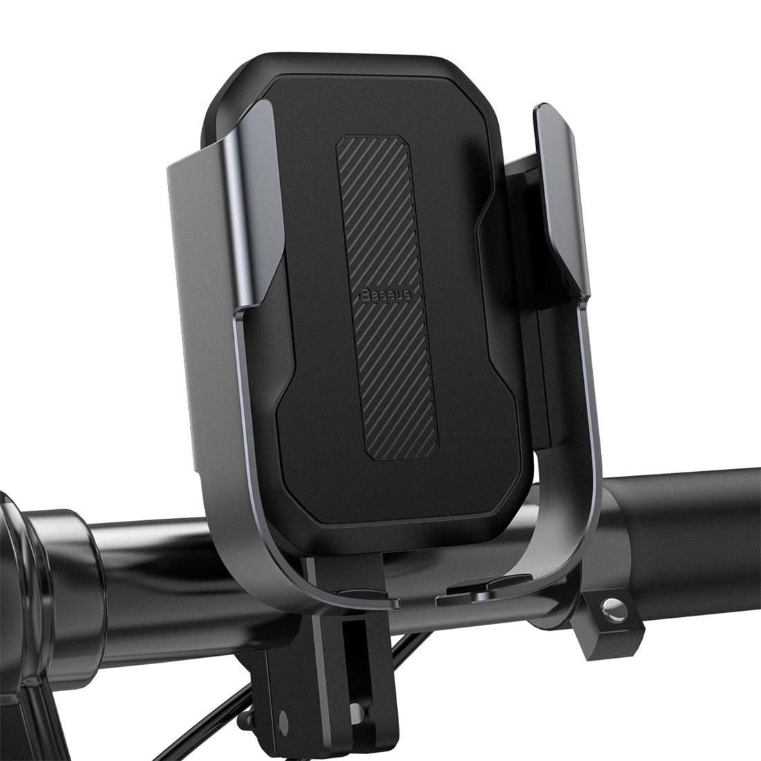 Baseus SUKJA-01 Armor Motorcycle Bike Mobile Phone Holder Bracket (Black)