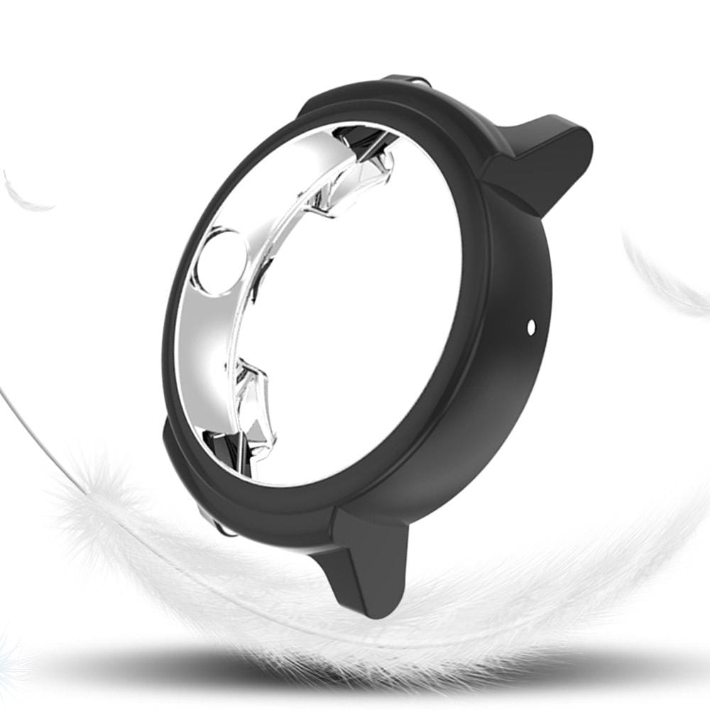 For Ticwatch E Galvanized TPU Half-package Watch Case (Black)