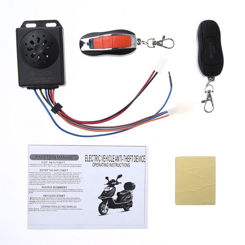 FEYCH Motorcycle Anti-theft Security Remote Alarm with Remote Control