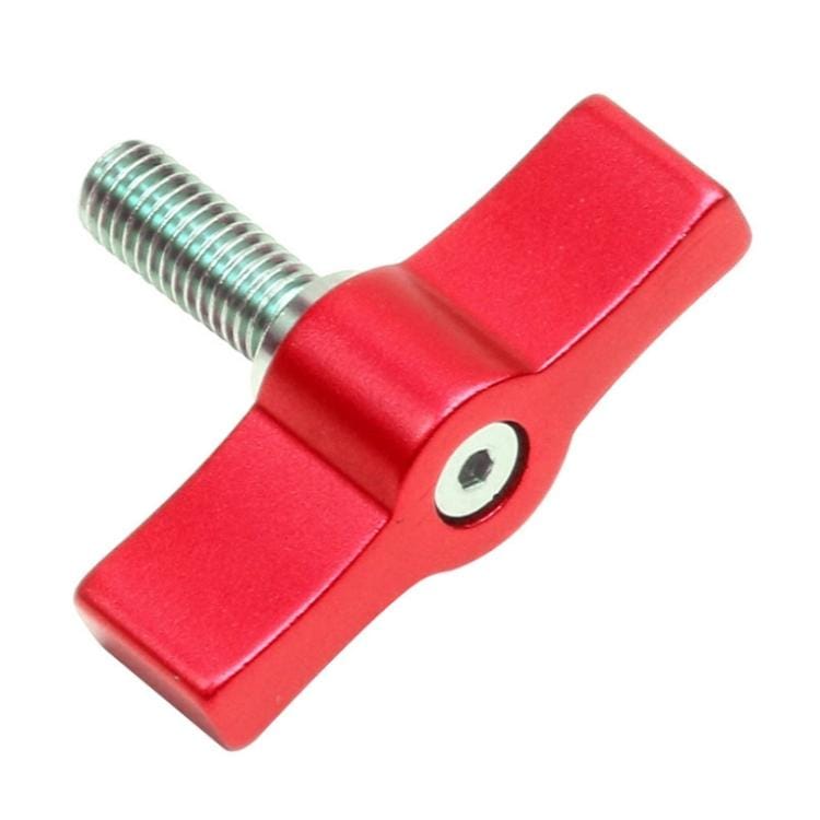 10PCS T-shaped Screw Multi-directional Adjustment Hand Screw Aluminum Alloy Handle Screw, Specification:M6 (Red)