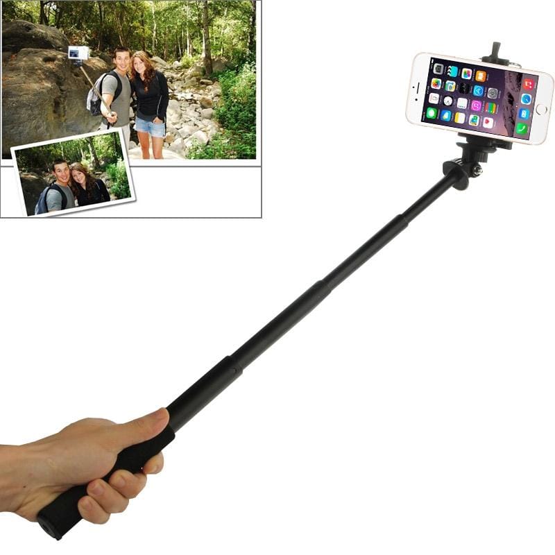 Extendable Self-portrait Handheld Telescopic Monopod Holder for GoPro HERO4 /3+ /3 /2 / iPhone 6 Plus / 6 / Small DSLR / Smart Phone