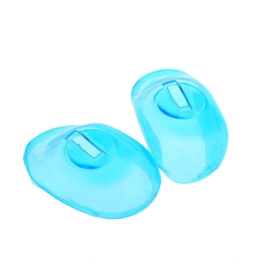 2PCS Transprarent Silicone Ear Cover Hair Dye Shield Protect