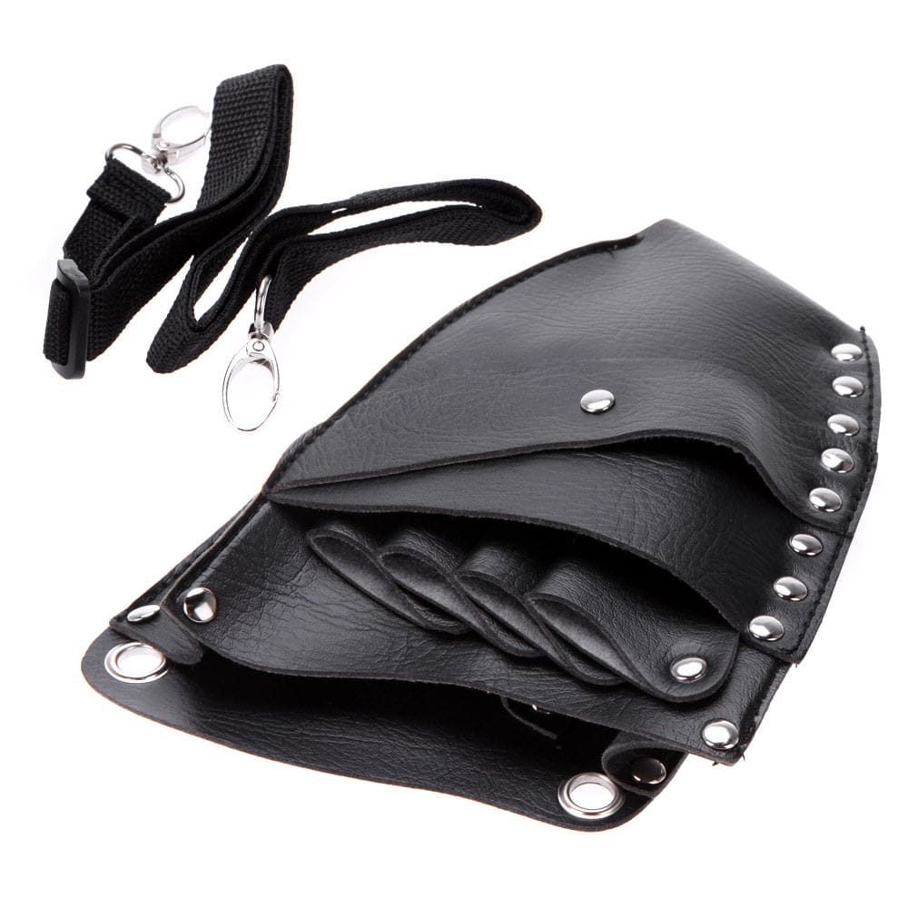 Leather Barber Scissor Hairdressing Holster Pouch Holder