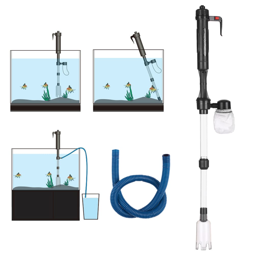 Electric Aquarium Fish Tank Water Changer Sand Washer Vacuum - EU Plug