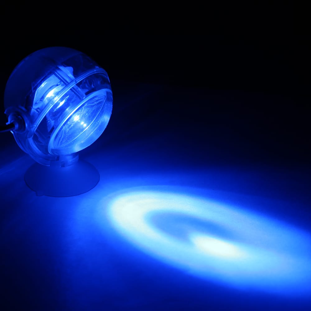 Aquarium Waterproof LED Spotlight Submersible Light Convex