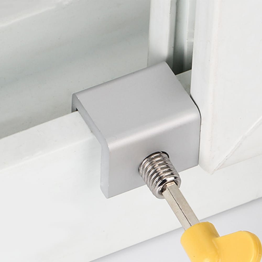 1 Pcs Adjustable Sliding Window Lock Stopper Door Frame