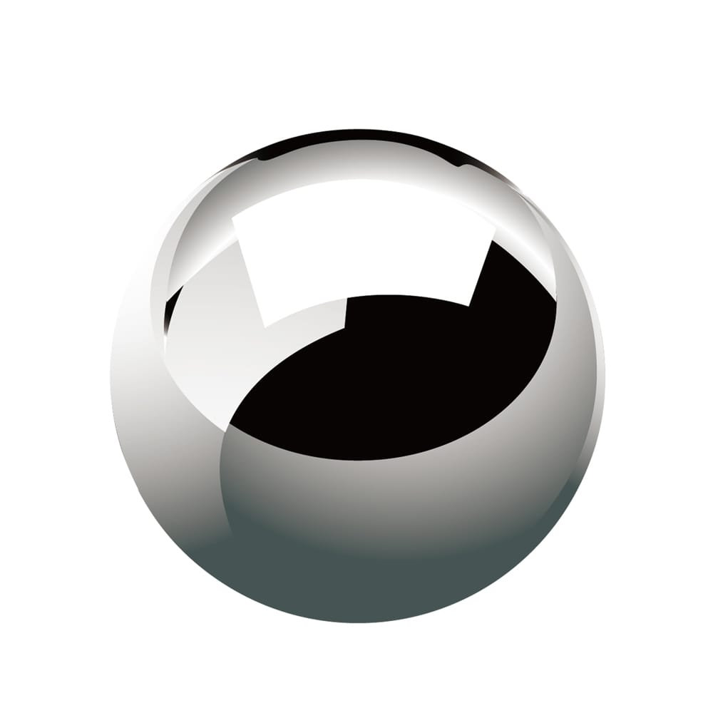 High Gloss Glitter Stainless Steel Ball Sphere Mirror Solid - 15