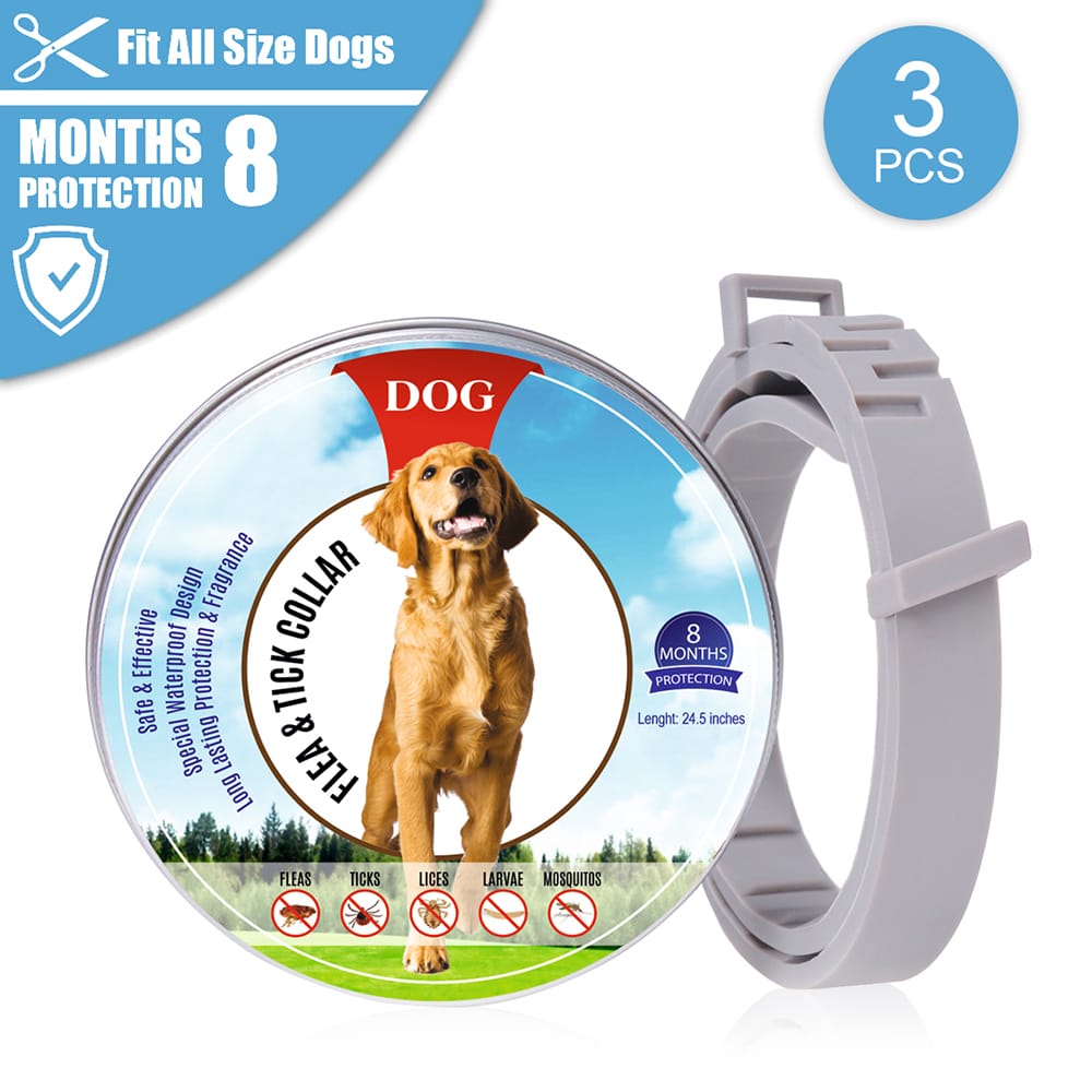 Flea Collar Dogs 8-month Flea and Tick Prevention for Dogs 3 - 3 pcs