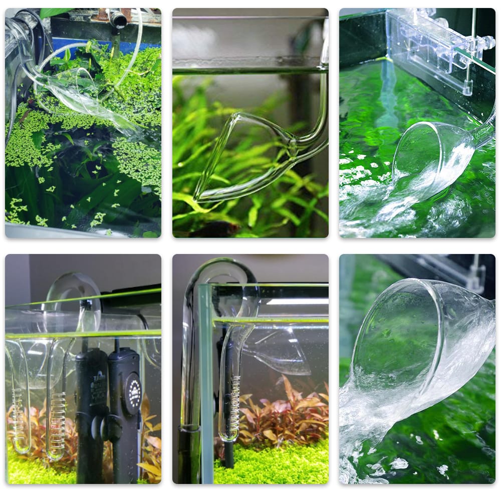 Glass Tube Outflow for Plants Aquarium Canister Filter Horn - Tube outer diameter 13MM
