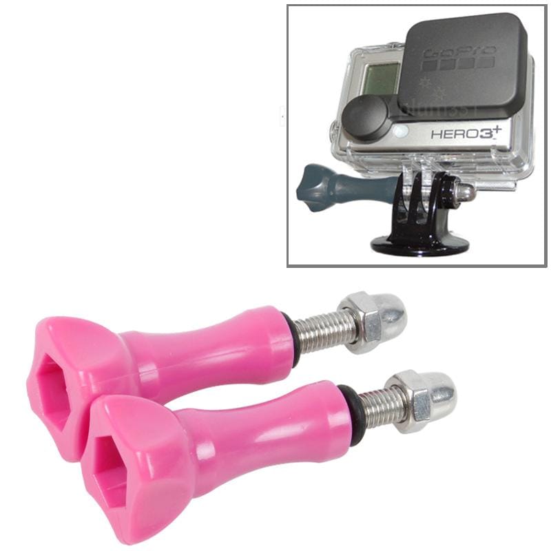 2 PCS TMC HR171 Plastic 5.5cm Thumb Screw for GoPro HERO4 /3+ /3 /2 Cameras (Purple)