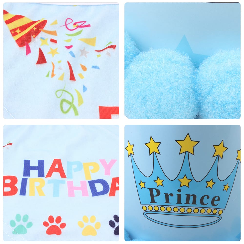 Dog Birthday Bandana Scarfs with Cute Doggie Birthday Party